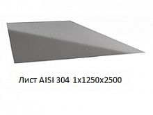 Лист AISI 304 1х1250х2500