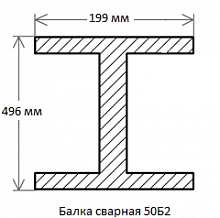 Балка сварная 50Б2