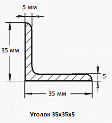 Уголок 35х35х5
