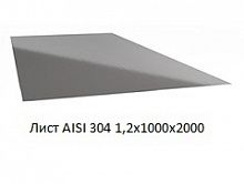 Лист AISI 304 1,2х1000х2000