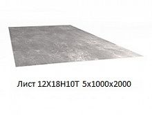 Лист 12Х18Н10Т 5х1000х2000
