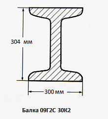 Балка 09Г2С 30К2